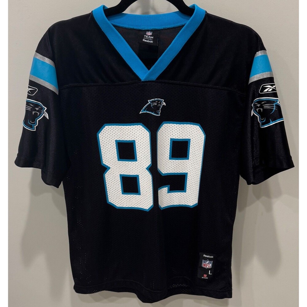 Steve Smith Carolina Panthers - Reebok Football Jersey - Youth Large - #89 Black